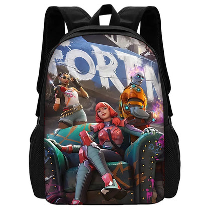 Zaini Hot Battle Royale Fortnite per bambini, ragazzi e ragazze, regalo di compleanno per studenti, borse scuola unisex, zaino da campeggio resistente
