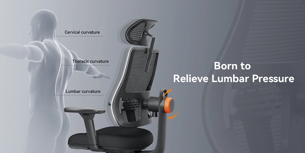 NEWTRAL MAGICH003 Ergonomic Office Chair,Adaptive Lower Back Support Gamer Chair,Adjustable Headrest Seat Depth Office Chair