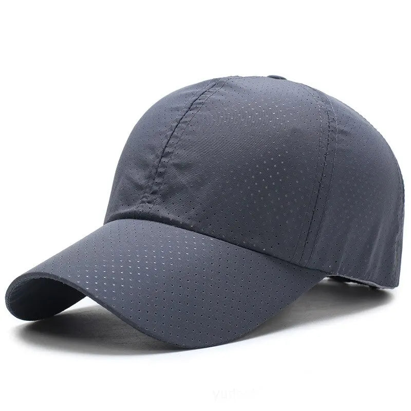 Casquette pour homme printemps-été, couleur unie, en maille ; casquette de baseball pour femme, automne, édition coréenne ; casquette anti-UV, en maille respirante, à visière