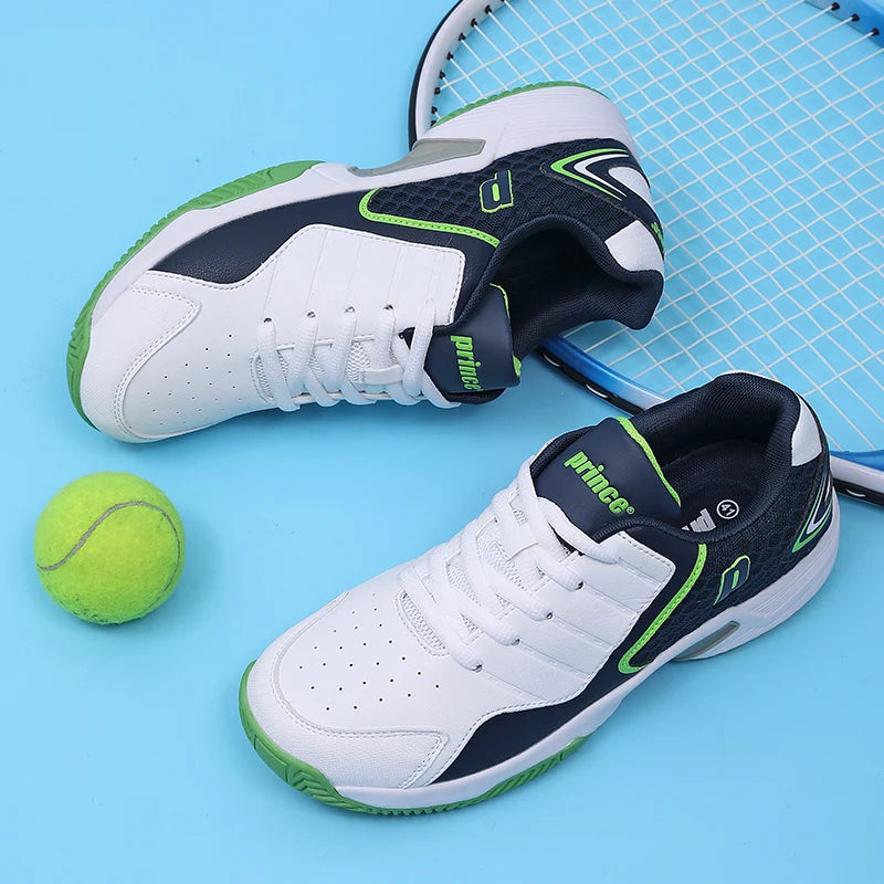 Zapatillas profesionales de cuero para hombre y mujer, calzado de bádminton para parejas, antideslizantes, ligeras, para entrenamiento, tenis y voleibol