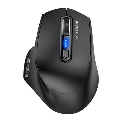 Wireless Tri-Mode Gaming Mouse 2.4G Dual Receiver Bluetooth With Battery Level Display Portable Universal Office Mouse