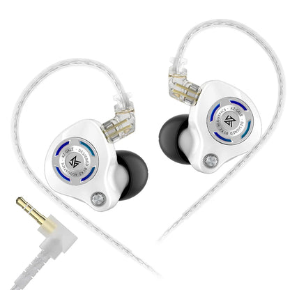 Auricolari IEM da gaming KZ Gale – In-ear monitor HiFi con driver super-lineare e cavo 2 pin rimovibile placcato argento