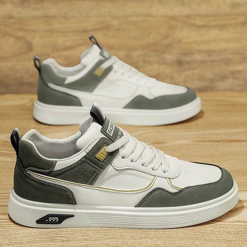 Sneakers basse casual sportive da uomo, stile basket fashion, street style, scarpe da skateboard per ragazzi