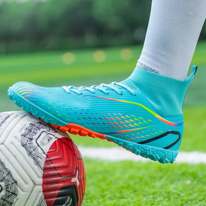 Men Football Boots Professional Outdoor Unisex Soccer Shoes Soccer Training Turf Futsal Match Grass Cleats Non-slip Breathable