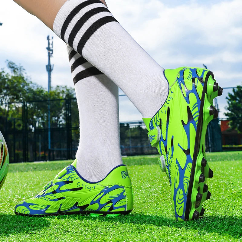 Nouveaux hommes enfants bottes de Football ultralégers garçons chaussures de Football professionnelles crampons antidérapant Match herbe chaussures d'entraînement livraison directe