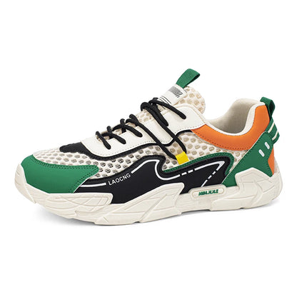 Scarpe sportive da uomo estive in mesh, casual e alla moda, con lacci, per camminare, 2026 nuove sneakers giovani per uso quotidiano e pendolarismo, comode e versatili