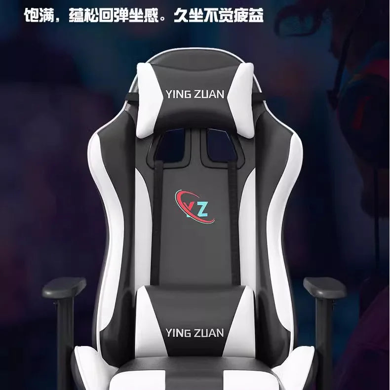 Silla gaming Silla de ordenador Asiento reclinable cómodo Juego LIVE Residencia estudiantil hogar Ergonomía para sedentarismo
