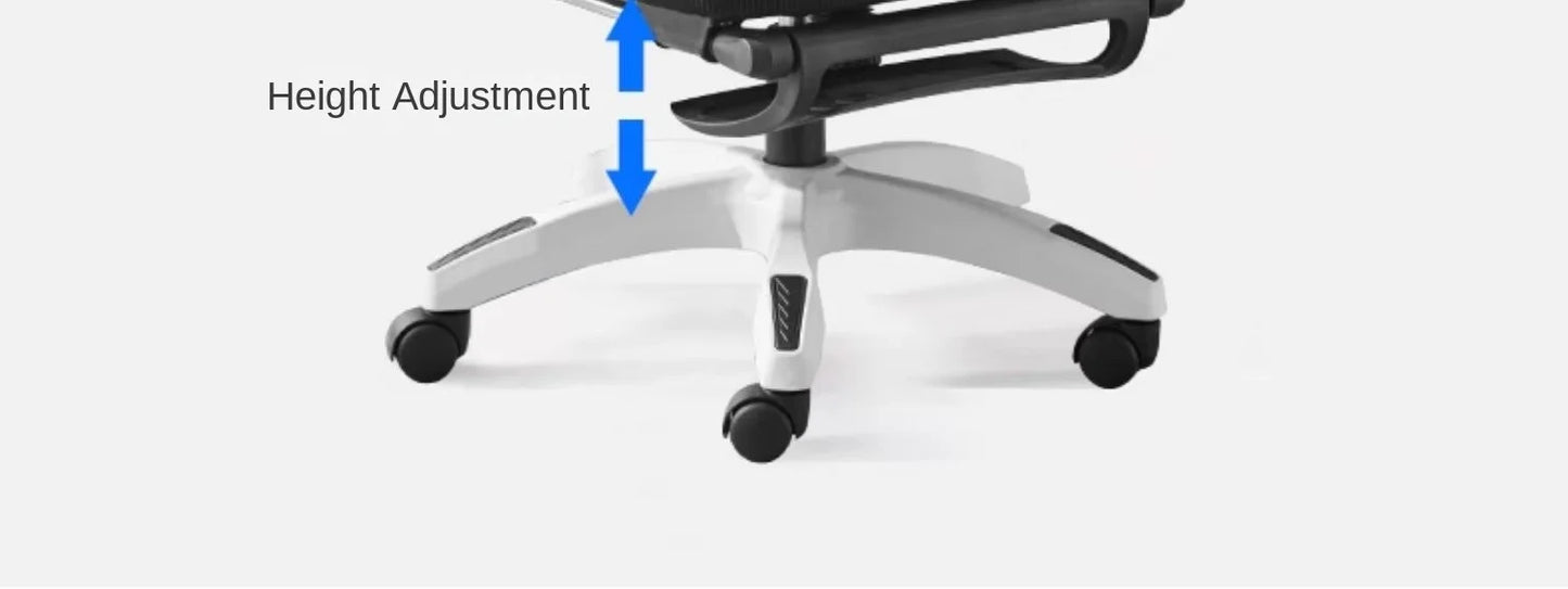 Asiento reclinable ergonómico, silla de oficina cómoda, silla para ordenador doméstica, silla para residencia de estudiantes, silla gaming con reposapiés