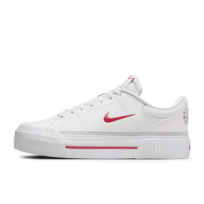 Nike Court Legacy Lift Height-Enhancing Sole Design Comfortable Anti-Slip Cushioning Durable Athletic Shoes  FZ2606-100