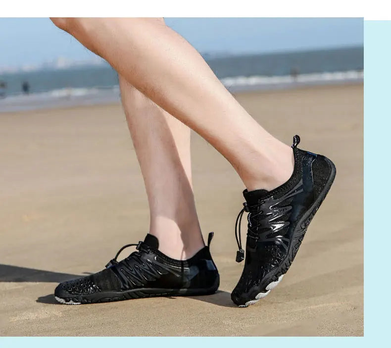 EOCENE men and women barefoot outdoor sports aqua shoes, quick-dry beach swimming fitness wading hiking cycling water sneakers