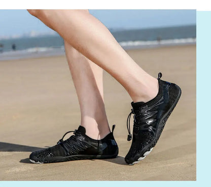 EOCENE men and women barefoot outdoor sports aqua shoes, quick-dry beach swimming fitness wading hiking cycling water sneakers