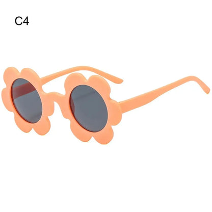 New Trendy Sunflower Sunglasses for Women Retro Round Flower Sun Glasses Fun Novel Disco/Festival/Party Shades for Adults