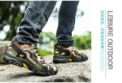 Casual Shoes Men Summer Outdoor Sneakers Women’s Footwear Trainer Waterproof Camouflage Army Shoe Male Military Shoes Tennis Jeans