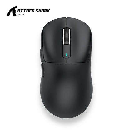 ATTACK SHARK X3 Three-mode Mouse 1K Hz,X3Pro Bluetooth Wireless Mouse 4K Hz Lightweight,PAW3395,650IPS Mobile Speed