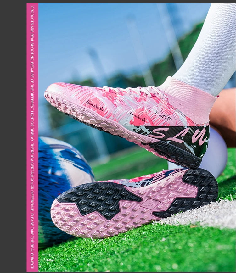 Tamanho 34-46 - Chuteiras de futebol para homem FG/TF, futsal, profissionais, unissexo, infantis, de treino, para exterior, para rapazes, ténis de futebol