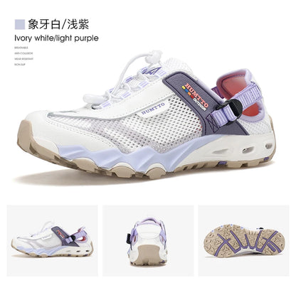 HUMTTO Scarpe da trekking outdoor e da guado da uomo, scarpe acquatiche in mesh traspirante ad asciugatura rapida, sneakers da acqua alla caviglia da donna antiscivolo