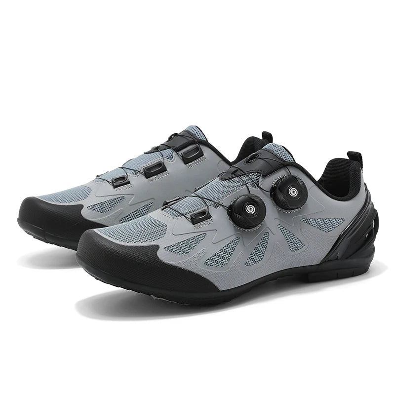 Zapatillas de ciclismo de montaña para hombre sin cierre, sin calas, para bicicleta de carretera RB Speed; zapatillas de ciclismo sin calas, tipo sneaker, para pedales planos MTB, mujer
