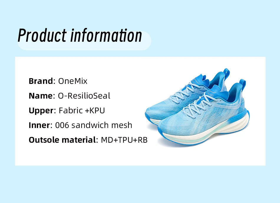 ONEMIX 2025 Chinese Sports Shoes New Shock-absorbent Men Running Shoes Non-slip Breathable Lightweight Outdoor Women Sneaker
