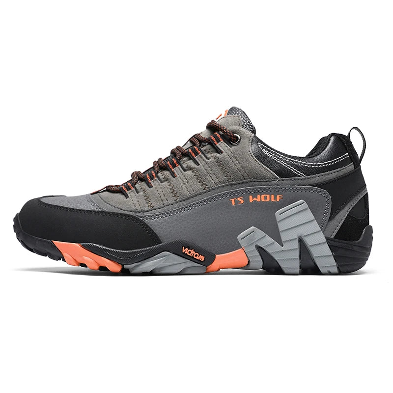 Zapatillas de trekking para hombre Outdoor Lover, impermeables, botas de montaña de cuero genuino, calzado táctico para caza en bosque