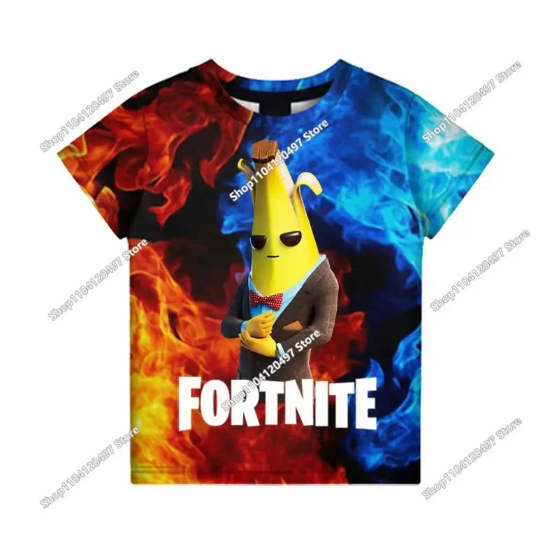 Camiseta 3D Battle Royale Fortnite, camisetas para hombres y mujeres, niños y niñas, tops de dibujos animados Victory, ropa para adolescentes, camisetas y tops infantiles de héroes de videojuegos