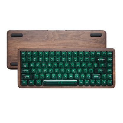Womier WD75 QMK/VIA Tastiera gaming in legno, wireless tri-mode, meccanica personalizzabile RGB hot swappable, 8000mAh