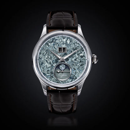 Automatic Man Watch Moon-Phase ST2528 Movement Waterproof Mechanical Wristwatches Sapphire Crystal Titanium Dials Clock S401 New