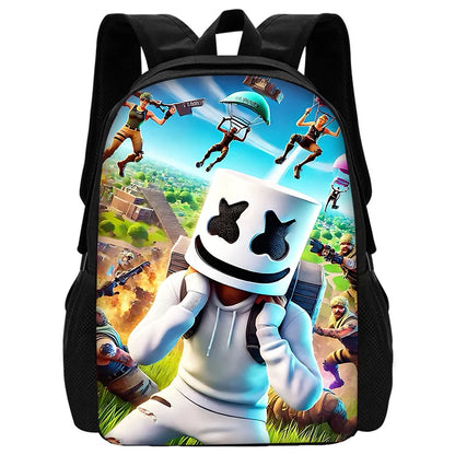 Mochila escolar infantil resistente para niño y niña, estilo shooter de videojuegos, regalo de cumpleaños para estudiantes, unisex, ideal para camping