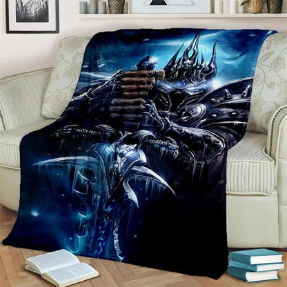 WOW Game World of Warcraft Gamer HD Blanket,Soft Throw Blanket for Home Bedroom Bed Sofa Picnic Travel Office Cover Blanket Kids