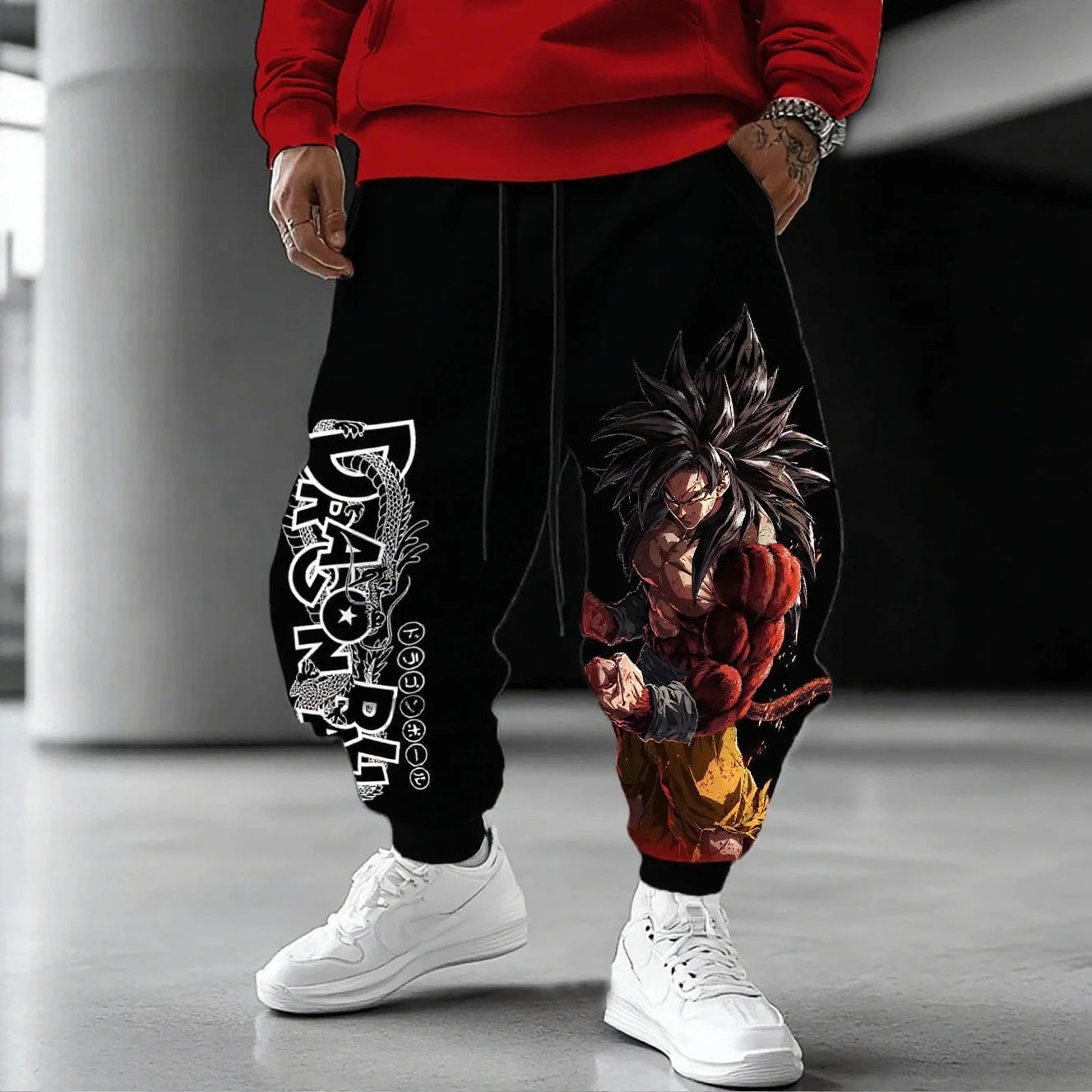 Joggers estivi 2026 Dragon Ball Goku con stampa 3D, pantaloni casual oversize ad asciugatura rapida per outdoor e hip hop, per uomo, donna e bambini, stile Y2K