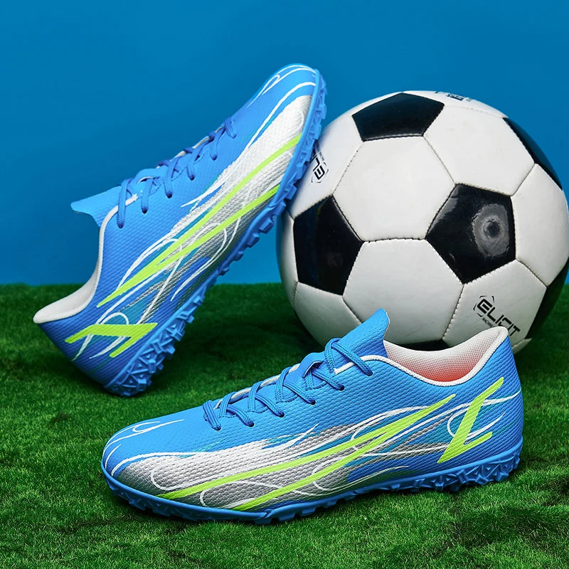 Scarpe da calcio da uomo taglie grandi 46 47 per allenamento e partite, erba sintetica TF, con tacchetti, calzature maschili internazionali