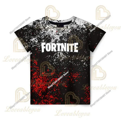 Fortnite T Shirt for Kids Banana Peely T-shirt Men's Women's Tshirt Battle Royale Game T Shirt Harajuku Summer Tops