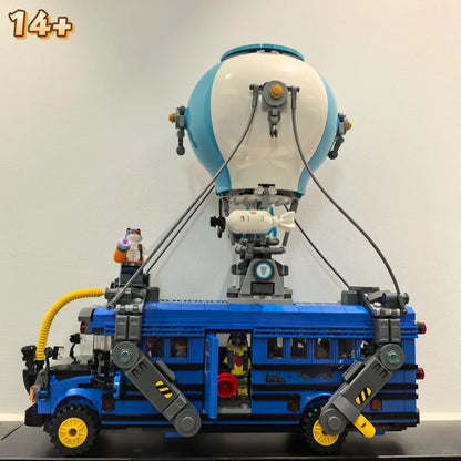 New 954pcs Popular Games Battle Bus Car Model 77073 Building Blocks Puzzle Model Bricks Toys For Birthday Christmas Gifts