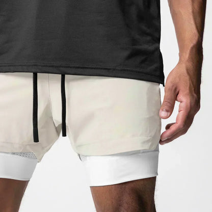 Pantaloncini da palestra da uomo Anime Demon Slayer ad asciugatura rapida, pantaloncini doppio strato 2 in 1, sportswear Y2K estate 2026, streetwear traspirante