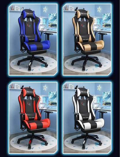 Silla gaming Silla de ordenador Asiento reclinable cómodo Juego LIVE Residencia estudiantil hogar Ergonomía para sedentarismo
