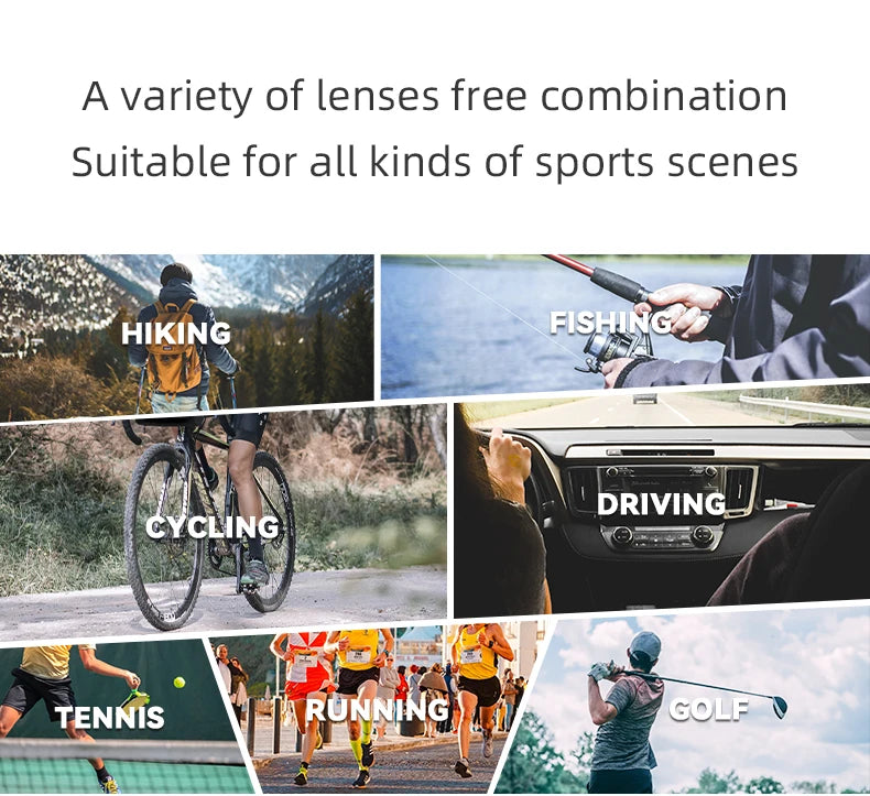ROCKBROS Bike Glasses Polarized Men Women Bicycle Glasses 4Lens MTB Road Cycling Eyewear Glasses With Myopia Frame Sunglasses