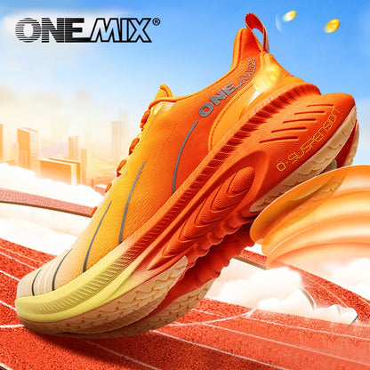 Zapatillas deportivas ONEMIX New Cushioning para hombre, aptas para corredores pesados, con cordones, antideslizantes, para mujer, uso exterior y atletismo masculino