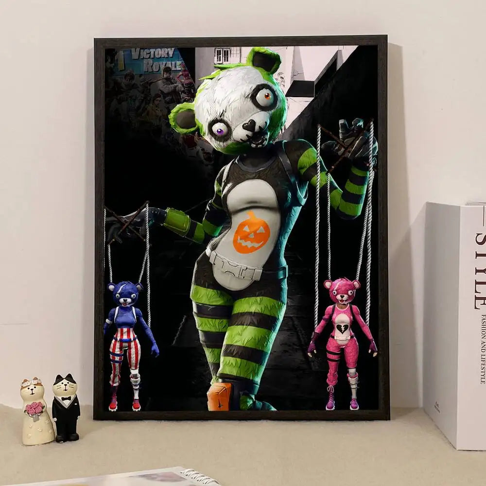 Poster a sorpresa Game F-Fortnite per la casa, quadro decorativo da parete per studio e soggiorno