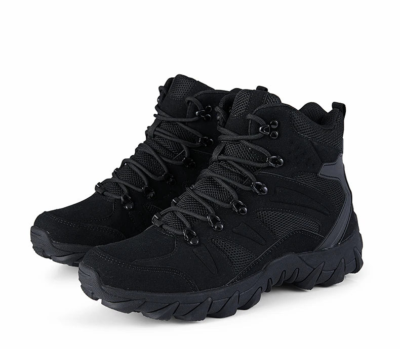 Botas tácticas mejoradas de entrenamiento de combate para hombre, calzado outdoor para camping antidesgaste de respuesta rápida, zapatillas de senderismo para pesca y caza para hombre