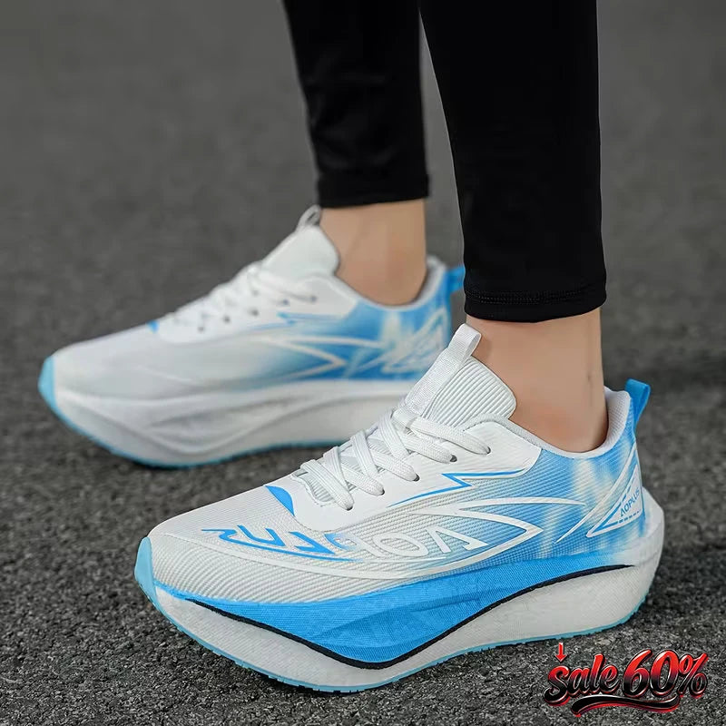 Zapatillas de running con cámara de aire 2026, placa de carbono para maratón, deportivas para hombre, transpirables y ligeras, zapatillas antideslizantes para mujer