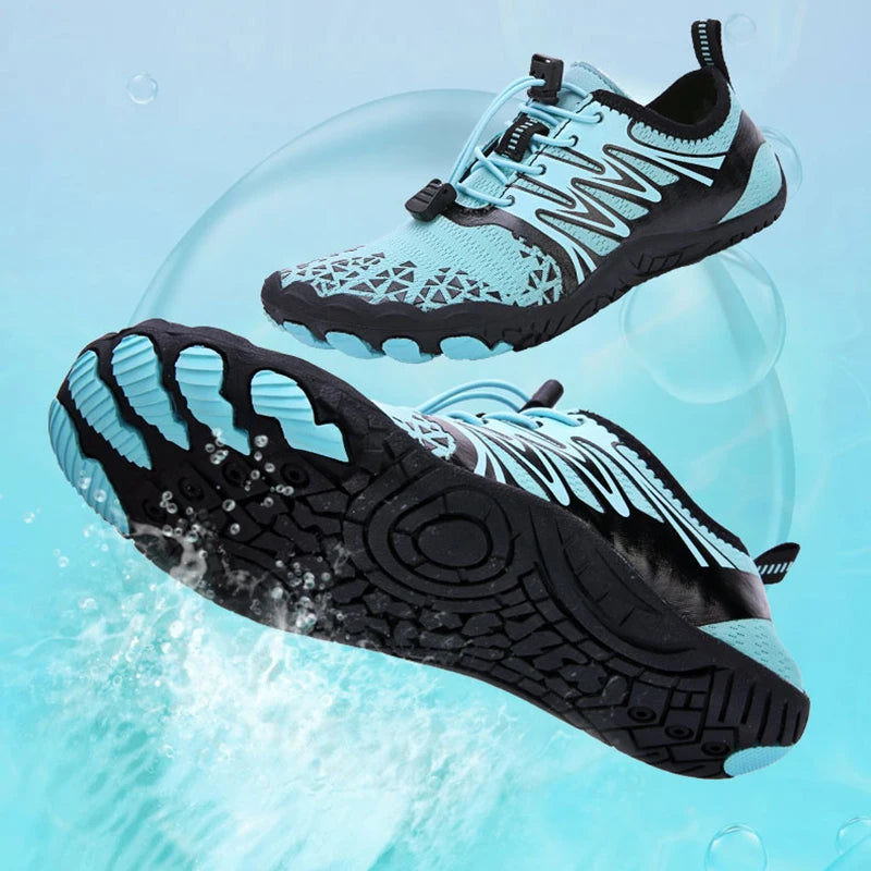 EOCENE men and women barefoot outdoor sports aqua shoes, quick-dry beach swimming fitness wading hiking cycling water sneakers