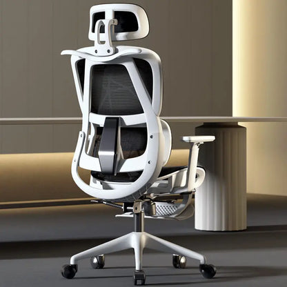 Chaise de bureau ergonomique confortable pour la maison, chaise de travail assise longue durée, chaise de bureau pour l'étude et l'e-sport