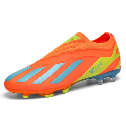 New Men Soccer Shoes Cleats Outdoor Sport Training Breathable Football Boots Long Spikes FG Boys Non Slip Match Comfortable