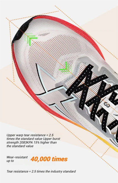 Buty do biegania Xtep 2000km 3.0 dla kobiet – wiosenne trampki z amortyzacją, do treningu i joggingu, odporne na zużycie, lekkie 875118110034