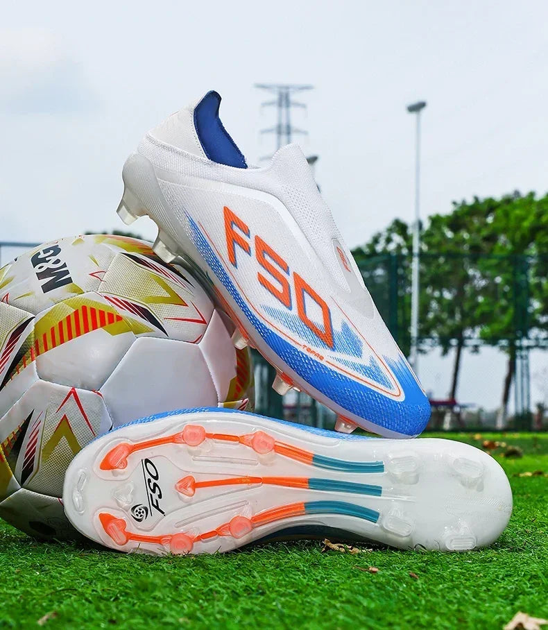 New Men Soccer Shoes Match Football Boots Non-Slip Boys High-quality Outdoor Sneakers Grass Cleats Hot-selling High-top Light