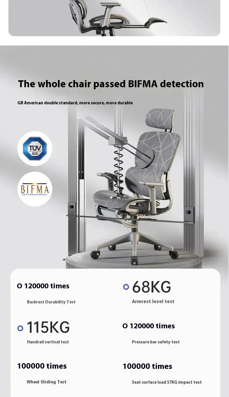 Ergonomic Gaming Chair with 3D Headrest, Adjustable Armrests, Lumbar Support, Reclining Computer Desk Chair with Footrest for Office & Gaming