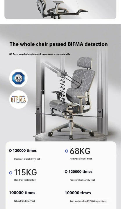 Ergonomic Gaming Chair with 3D Headrest, Adjustable Armrests, Lumbar Support, Reclining Computer Desk Chair with Footrest for Office & Gaming