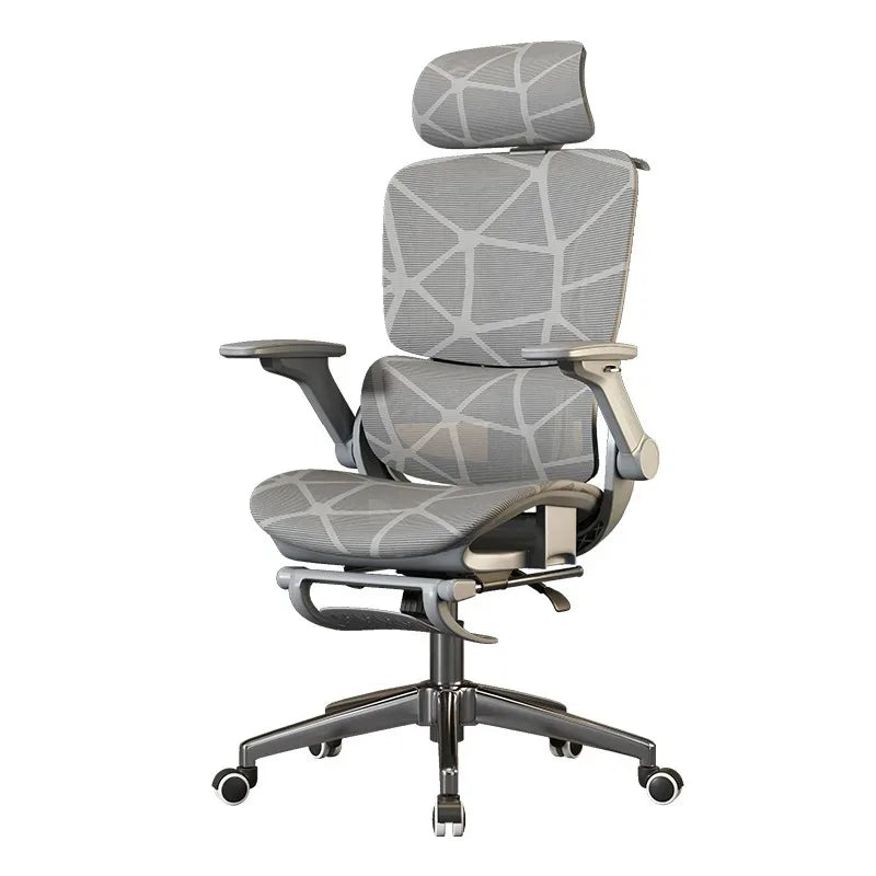 Sedia da ufficio e gaming ergonomica Air Titan Full Mesh per computer, con supporto lombare a tre zone e design ad alta ventilazione per scrivania da studente