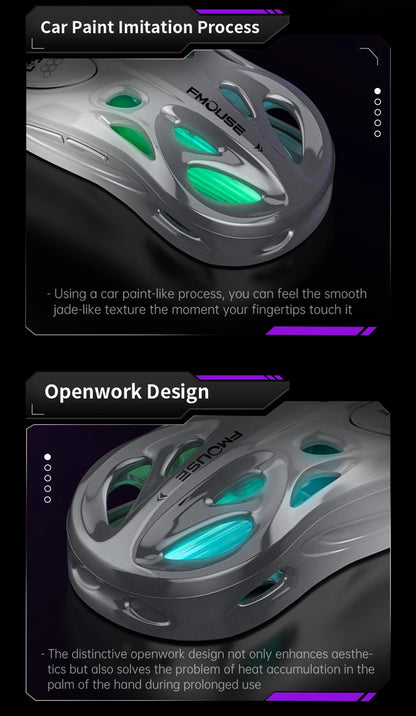 Tri-Mode RGB Gaming Mouse Wireless 2.4G Bluetooth Wired Lightweight Gaming Mouse with Chroma RGB Lighting, 4800 DPI Rechargeable Gaming Mouse for PC & Laptop