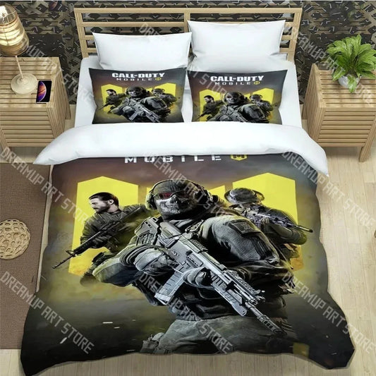 3D Print Call of Duty Game COD Bedding Set Twin Queen King Full Size Duvet Cover Pillowcase Bed boys girls Adult Home Textiles
