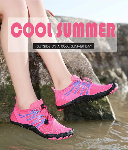 EOCENE men and women barefoot outdoor sports aqua shoes, quick-dry beach swimming fitness wading hiking cycling water sneakers